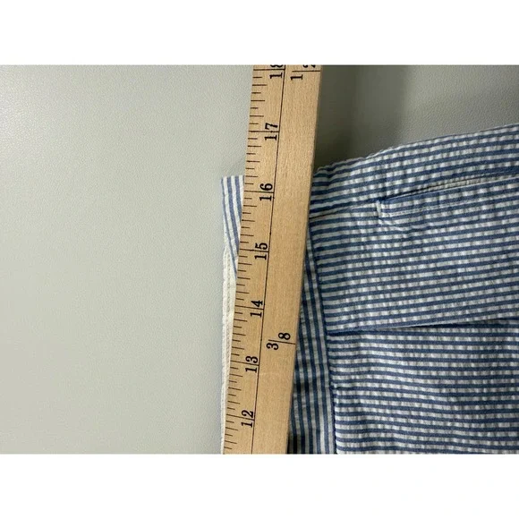 Polo Golf Ralph Lauren Seersucker Striped Pleated Shorts Mens Size 33 - Picture 5 of 7